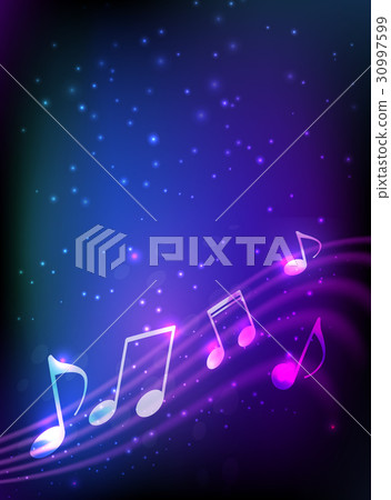 Blue abstract music background Blue abstract music background 30997599