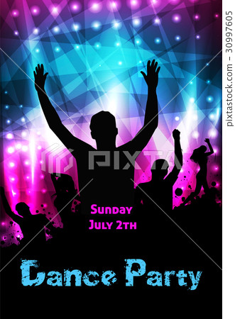 Disco party poster Disco party poster 30997605