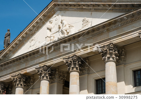 historic facade - French Dome, Gendarmenmarkt historic facade - French Dome, Gendarmenmarkt 30998275