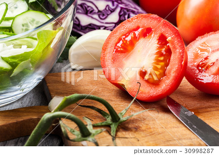 Chopped vegetables 30998287