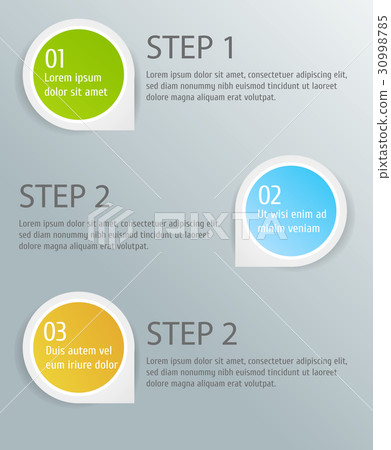 Infographic steps elements 30998785