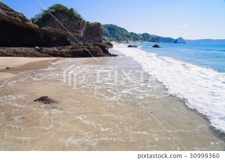 Beach full of emotional southern country, Yoshimi Ohama Beach bath in Izushita Beach full of emotional southern country, Yoshimi Ohama Beach bath in Izushita 30999360
