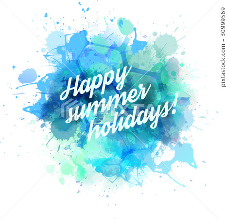 Blue water splash 30999569