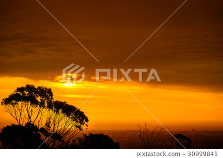 Dramatic sunset view Dramatic sunset view 30999841