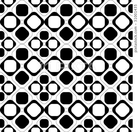Black and white geometric seamless pattern. 31001435