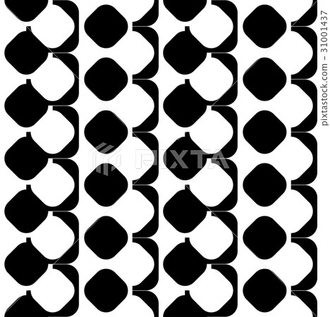 Black and white geometric seamless pattern. Black and white geometric seamless pattern. 31001437