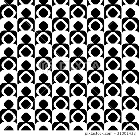 Black and white geometric seamless pattern. Black and white geometric seamless pattern. 31001438