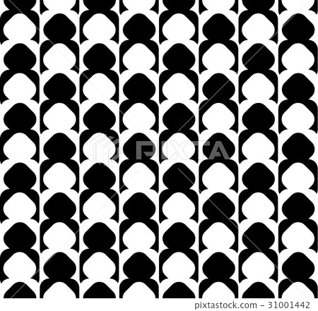 Black and white geometric seamless pattern. Black and white geometric seamless pattern. 31001442