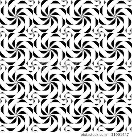 Black and white geometric seamless pattern. 31001447