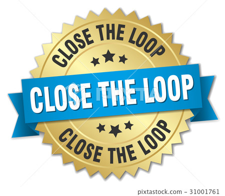 close the loop round isolated gold badge-插圖素材 [31001761] - PIXTA圖庫