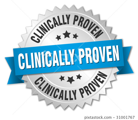 clinically proven round isolated silver badge clinically proven round isolated silver badge 31001767