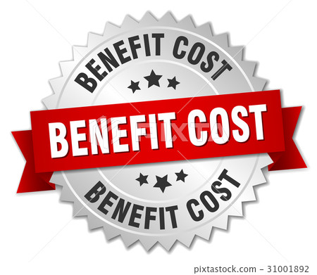 benefit cost round isolated silver badge benefit cost round isolated silver badge 31001892