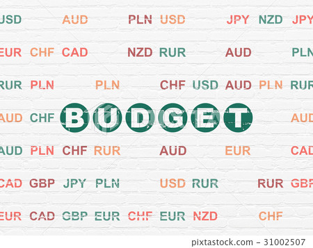 Banking concept: Budget on wall background 31002507
