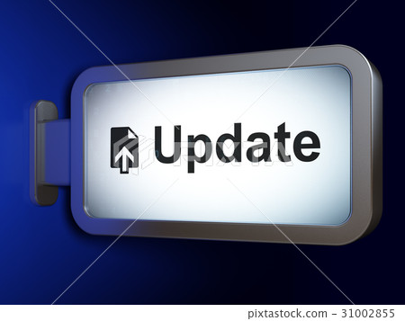 Web design concept: Update and Upload on billboard 31002855
