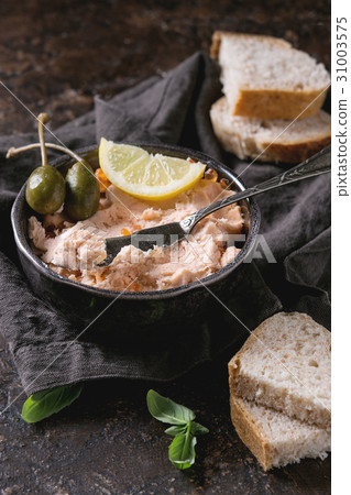 Salmon pate with red caviar Salmon pate with red caviar 31003575
