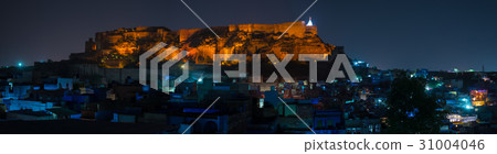Glowing cityscape at Jodhpur at dusk Glowing cityscape at Jodhpur at dusk 31004046