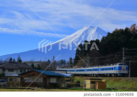 Fujikyu Line and Mt. Fuji 31004698