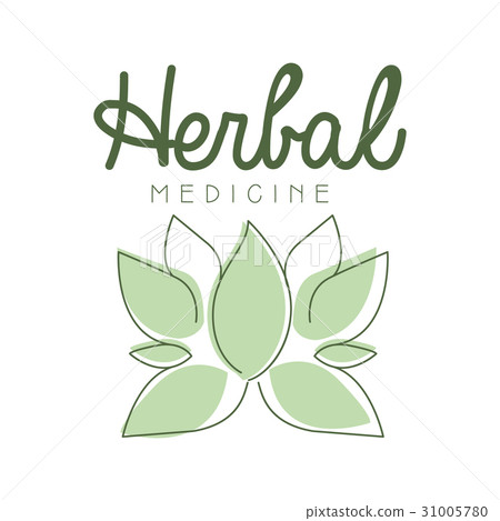 Herbal medicine logo symbol vector Illustration 31005780