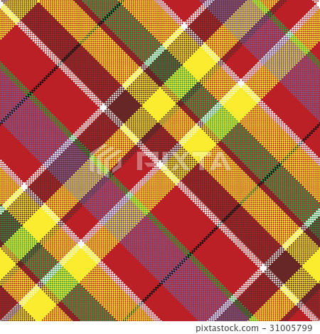 Summer seamless pattern madras fabric texture 31005799