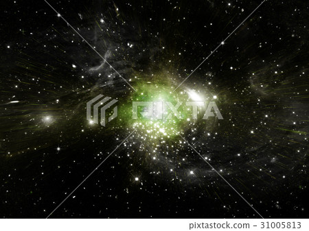 Stars, dust and gas nebula in a far galaxy Stars, dust and gas nebula in a far galaxy 31005813