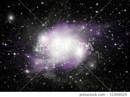 Stars, dust and gas nebula in a far galaxy 31006029
