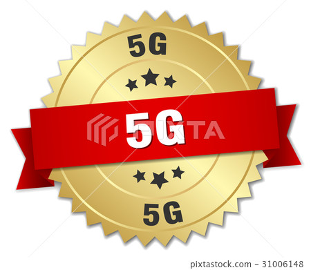 5g round isolated gold badge 5g round isolated gold badge 31006148