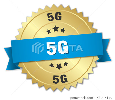 5g round isolated gold badge 5g round isolated gold badge 31006149
