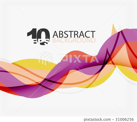 Vector wave lines abstract background 31006256