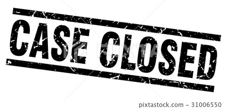 square grunge black case closed stamp - Stock Illustration [31006550
