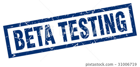 square grunge blue beta testing stamp square grunge blue beta testing stamp 31006719