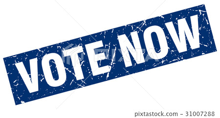 square grunge blue vote now stamp square grunge blue vote now stamp 31007288