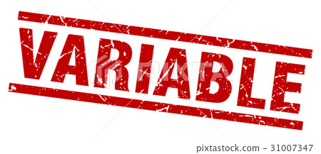 square grunge red variable stamp - Stock Illustration [31007347] - PIXTA