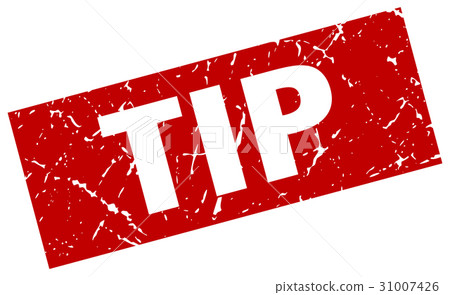 square grunge red tip stamp - Stock Illustration [31007426] - PIXTA