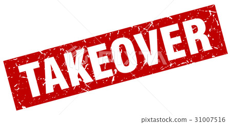 square grunge red takeover stamp - Stock Illustration [31007516] - PIXTA