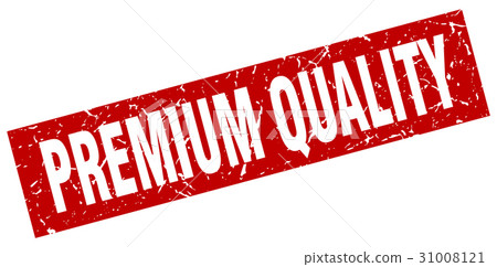 square grunge red premium quality stamp - Stock Illustration [31008121 ...