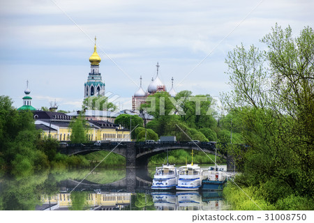 Architecture of the city of Vologda and the river 31008750