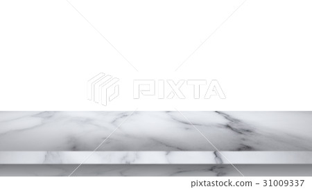 Empty marble table isolated on white background. Empty marble table isolated on white background. 31009337