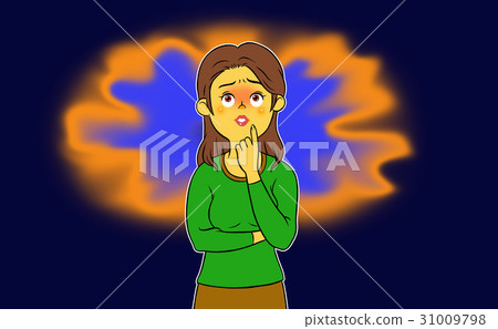 An anxious woman 31009798