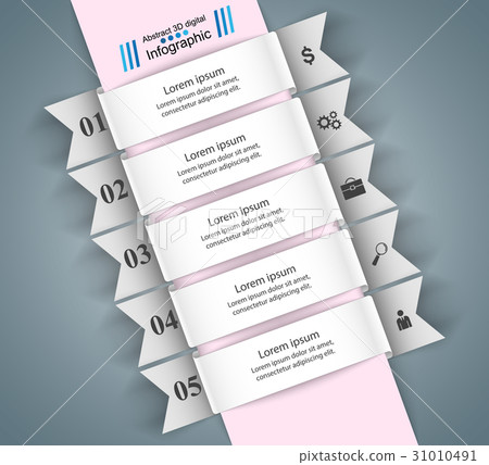 Abstract 3D digital illustration Infographic. 31010491