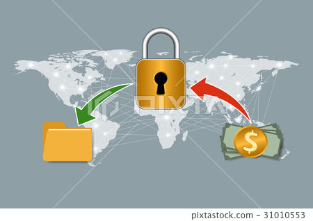 Malware Ransomware wannacry virus encrypted files Malware Ransomware wannacry virus encrypted files 31010553