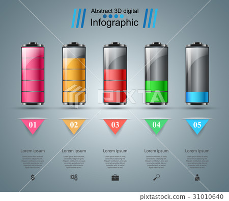 Business Infographics. Battery icon. 31010640