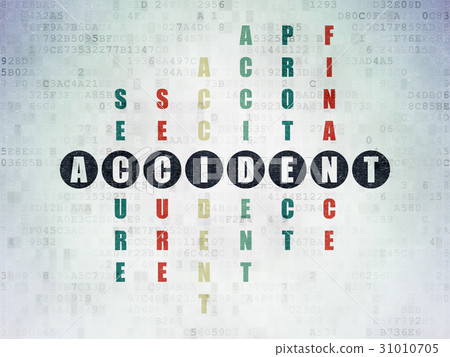 Insurance concept: Accident in Crossword Puzzle Insurance concept: Accident in Crossword Puzzle 31010705