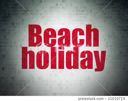 Tourism concept: Beach Holiday on Digital Data 31010719