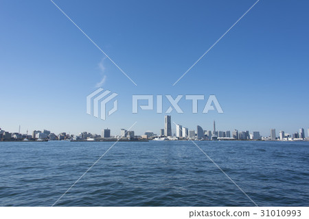 Viewed from the sea, Minato Mirai 21 district Viewed from the sea, Minato Mirai 21 district 31010993