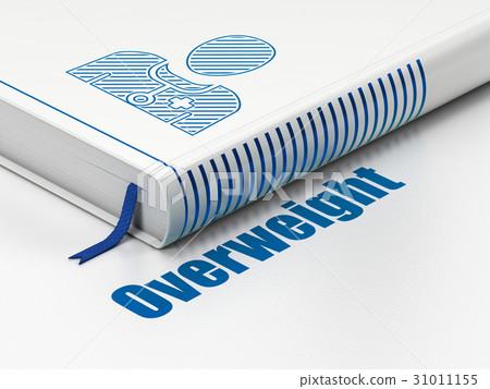 Medicine concept: book Doctor, Overweight on white Medicine concept: book Doctor, Overweight on white 31011155