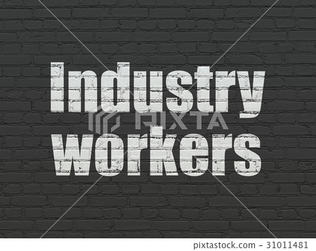 Manufacuring concept: Industry Workers on wall 31011481