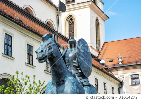 Equestrian statue of margrave Jobst of Luxembourg Equestrian statue of margrave Jobst of Luxembourg 31014272