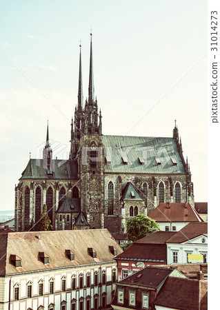 Cathedral St. Peter and Paul, Brno, retro filter Cathedral St. Peter and Paul, Brno, retro filter 31014273