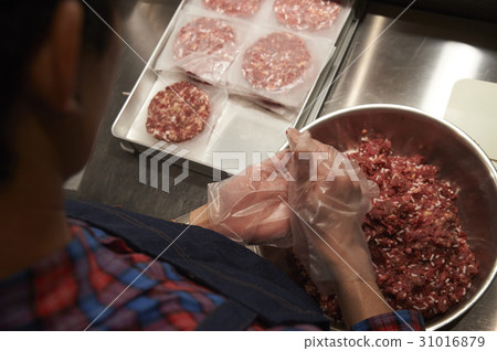 Hamburger shop kitchen 31016879