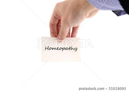 Homeopathy text concept Homeopathy text concept 31018093